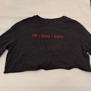 Pure Barre Long Sleeve Crop Top